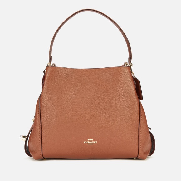 Coach Edie 31 Pebbled Leather Shoulder Bag 57125 - Picture 2 of 16